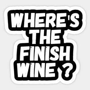 Where's the finish wine ? Sticker